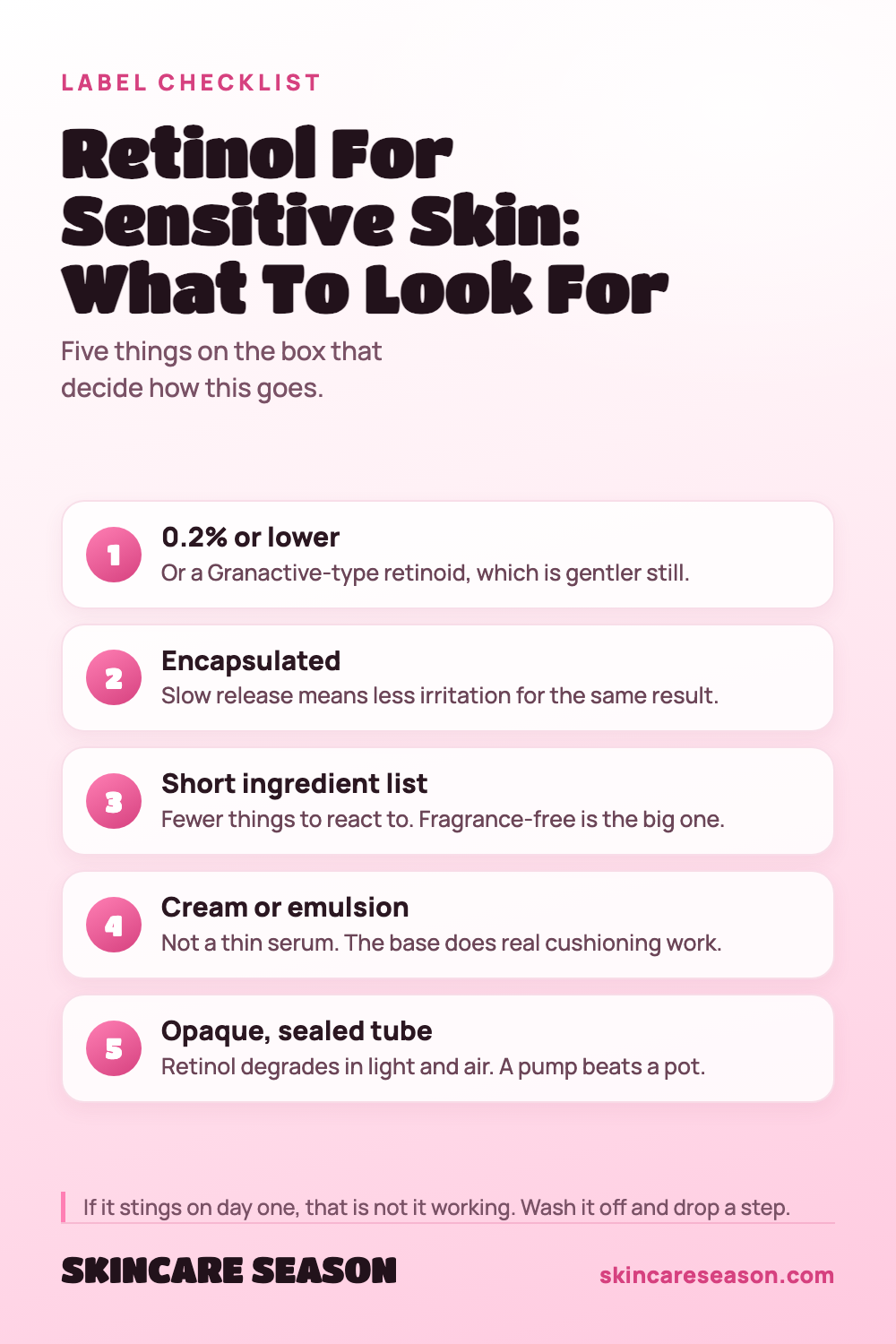 Retinol For Sensitive Skin: What To Look For