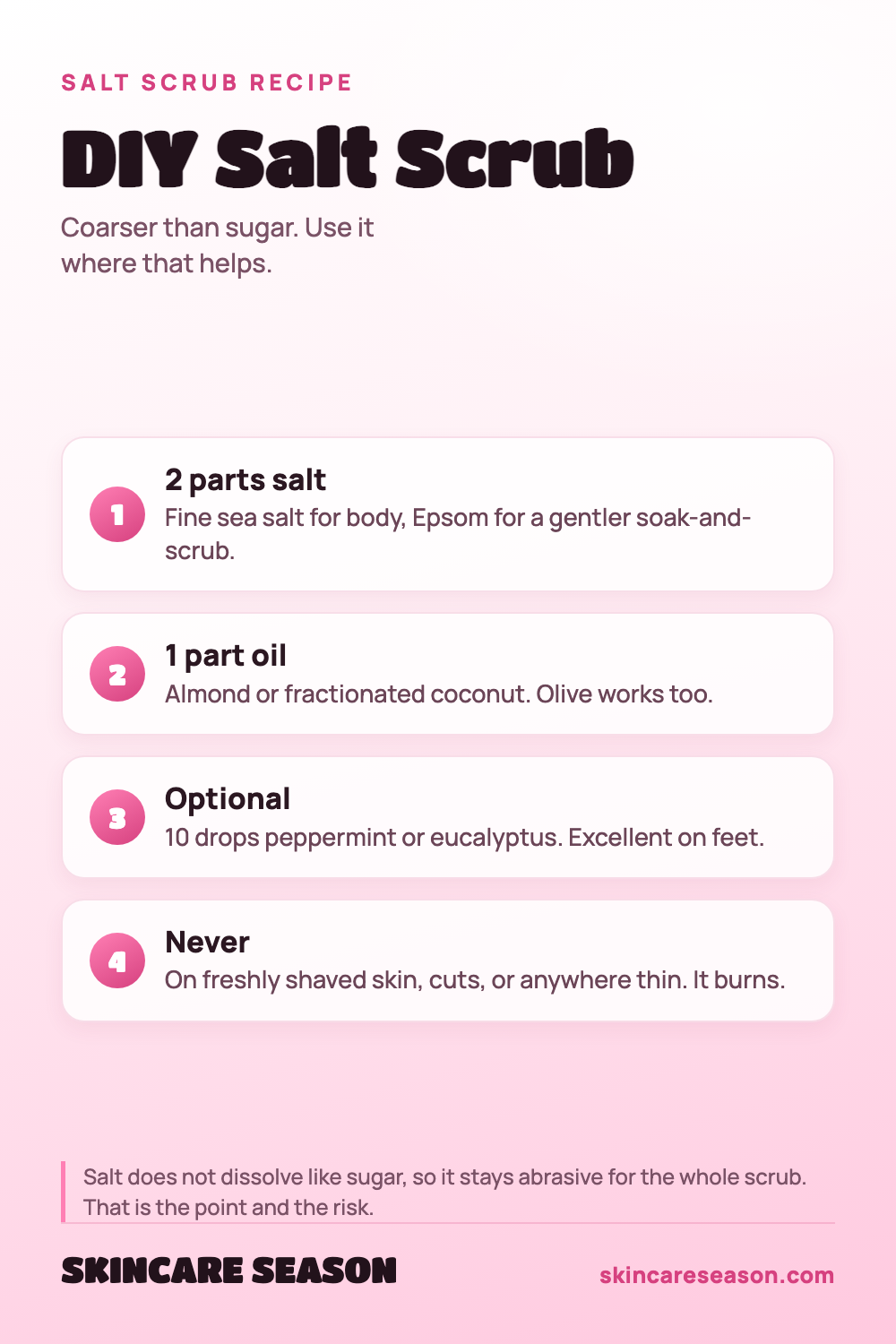 DIY Salt Scrub