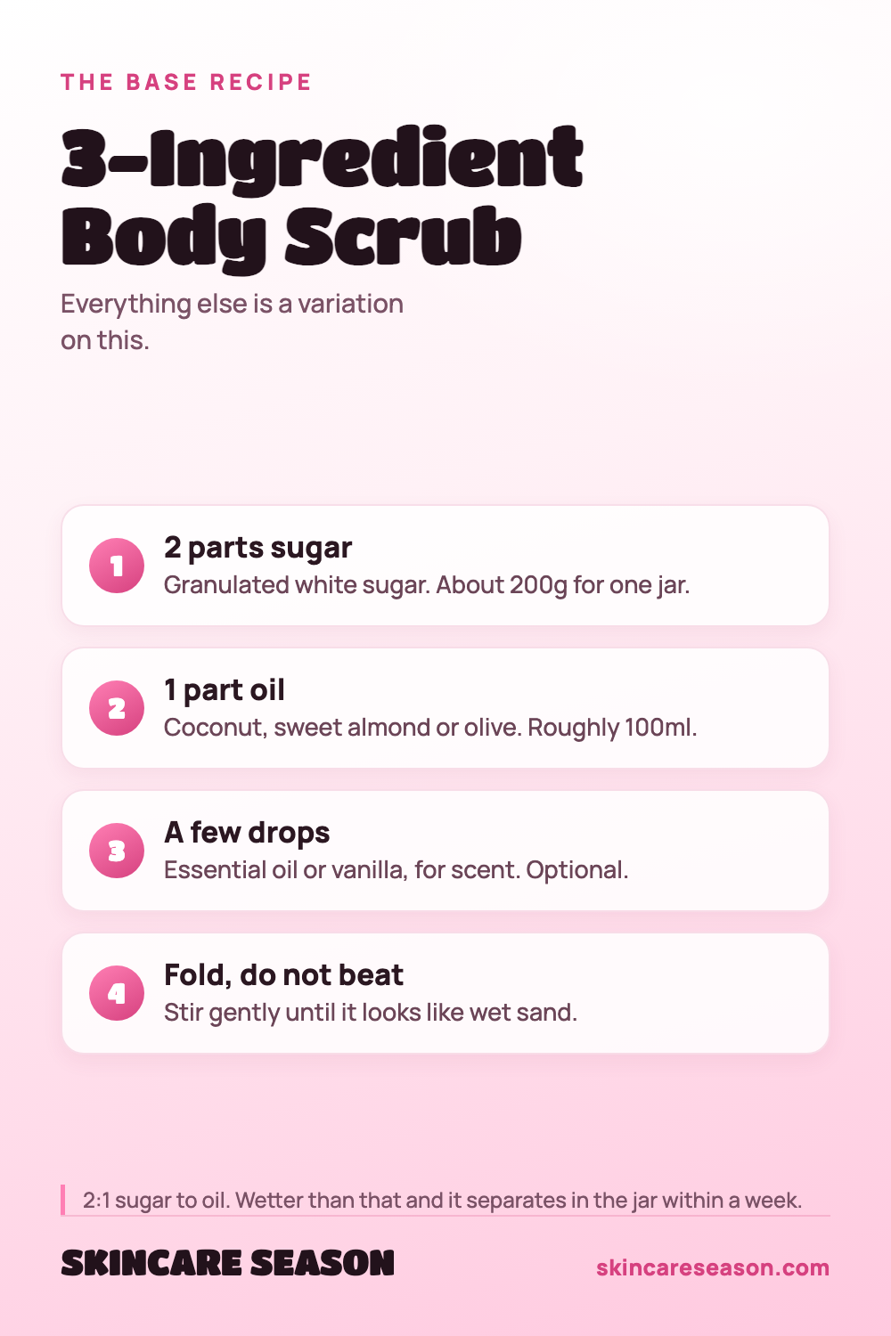3-Ingredient Body Scrub