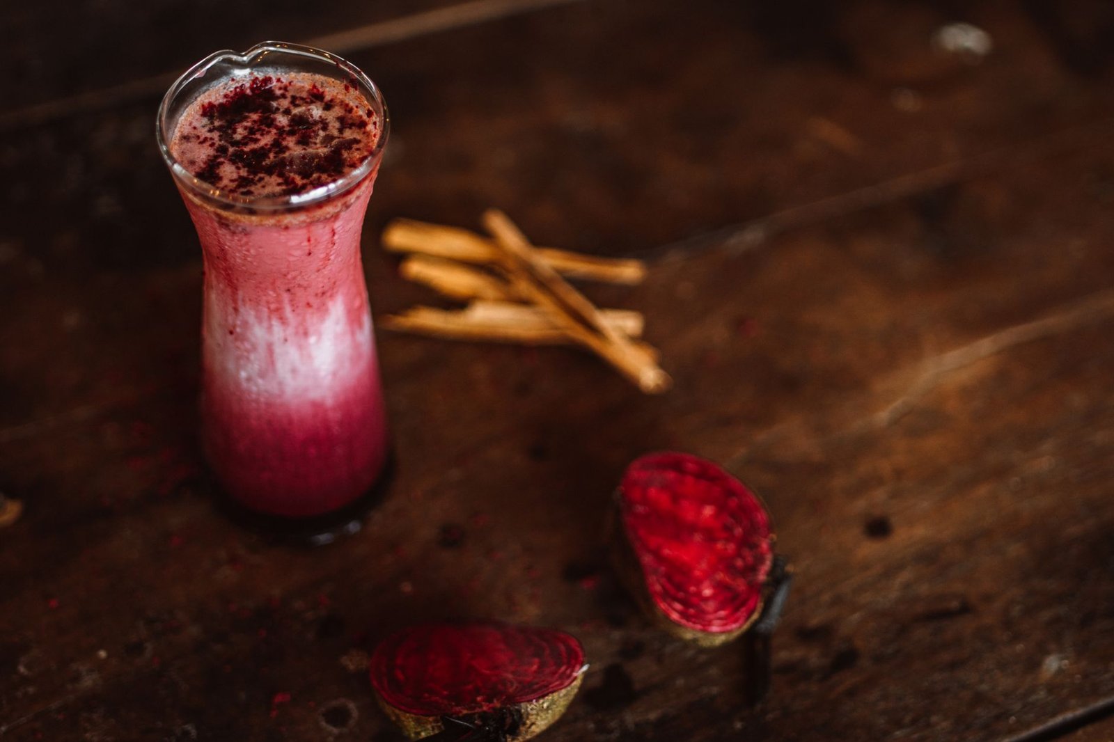 Beetroot powder is where the colour comes from