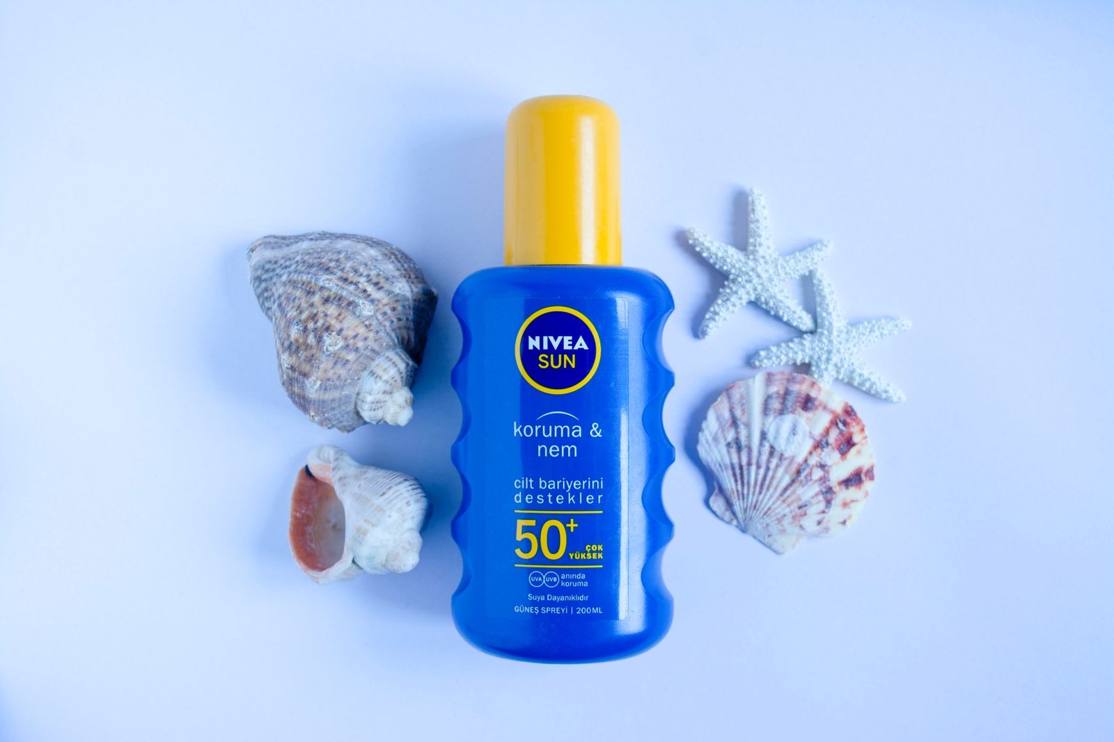 A sunscreen bottle, the non-negotiable half of any retinol routine